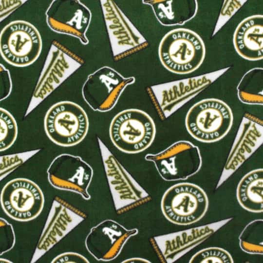 Oakland Athletics MLB Fleece by Fabric Traditions
